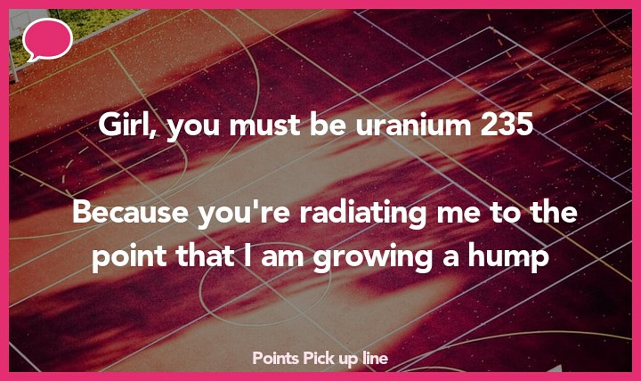 points pickup line