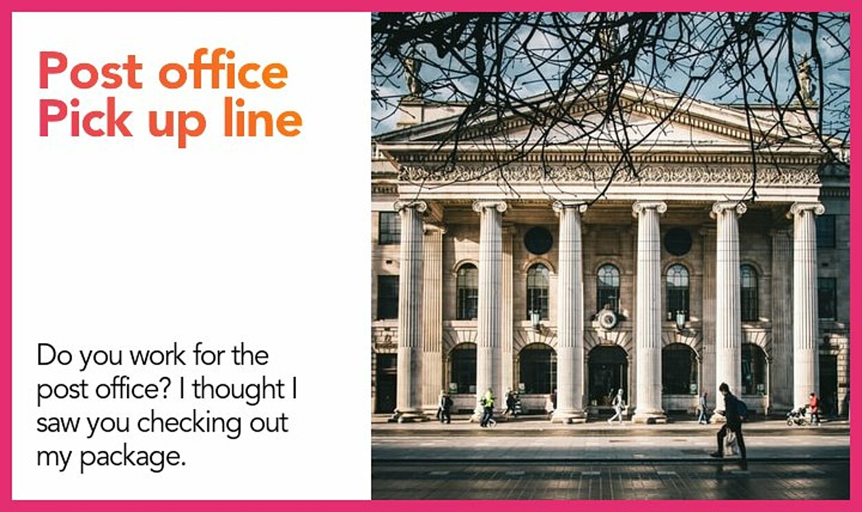 post office pickup line