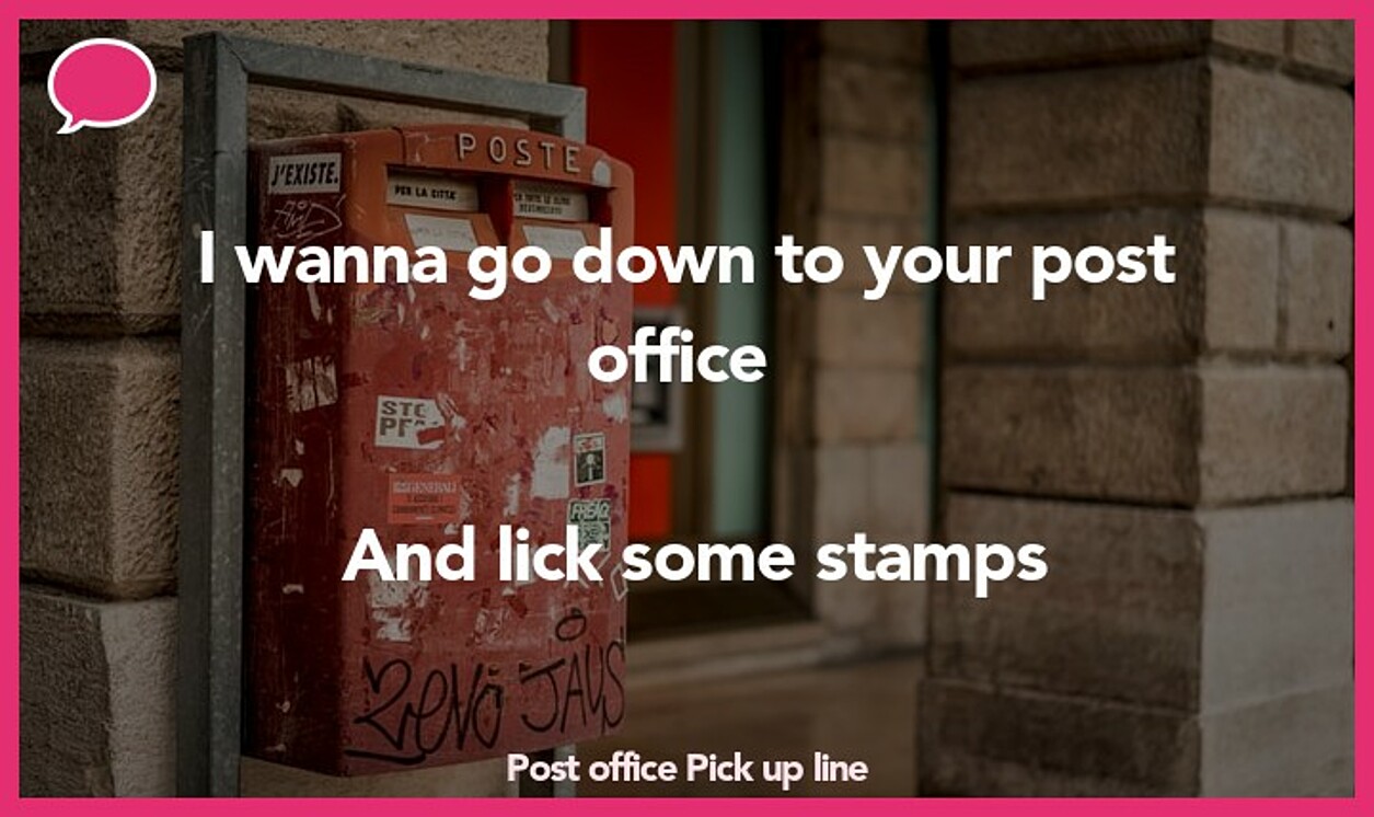 post office pickup line