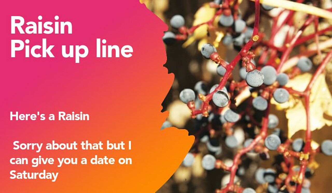 raisin pickup line