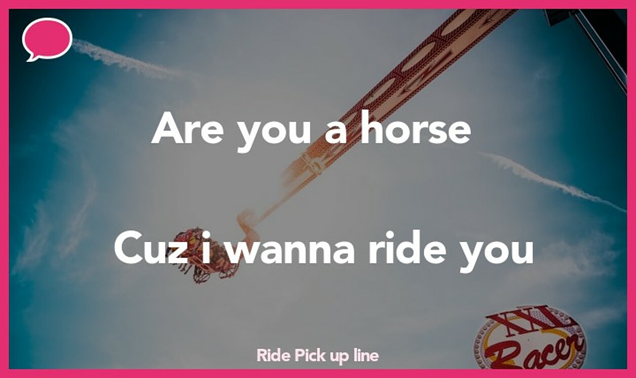 ride pickup line