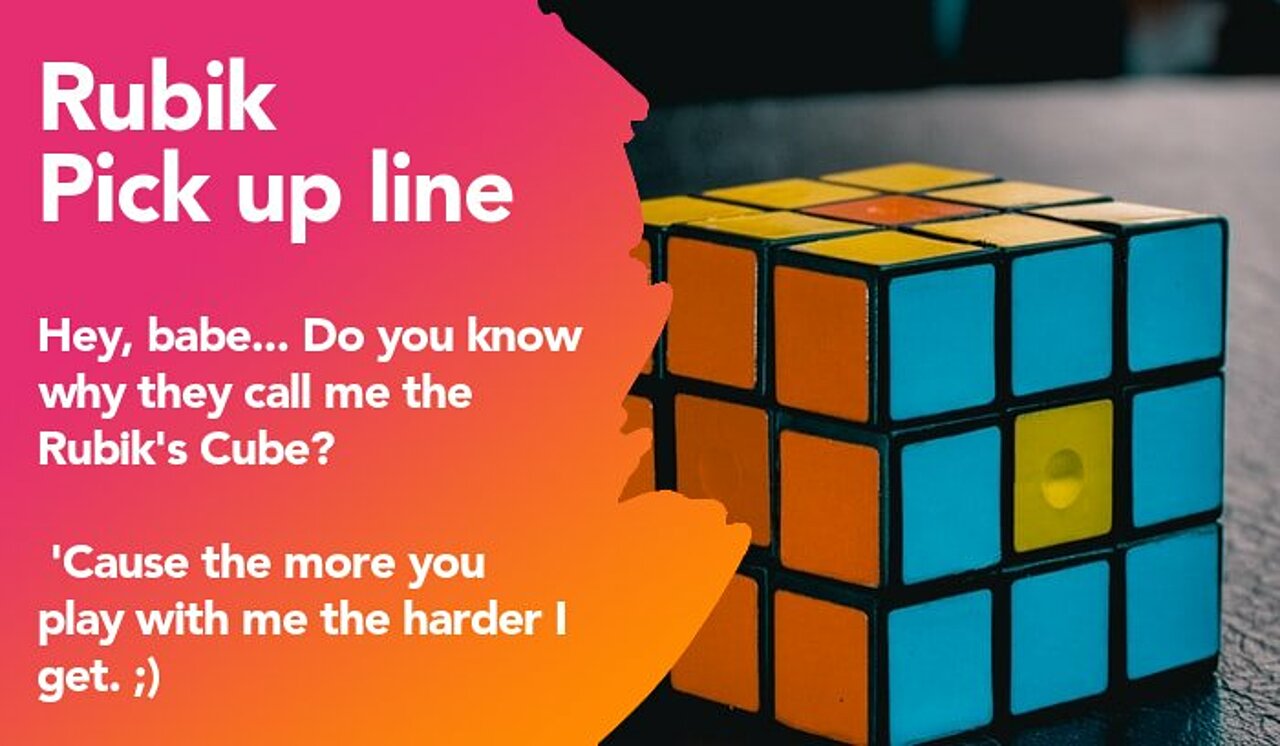 rubik pickup line