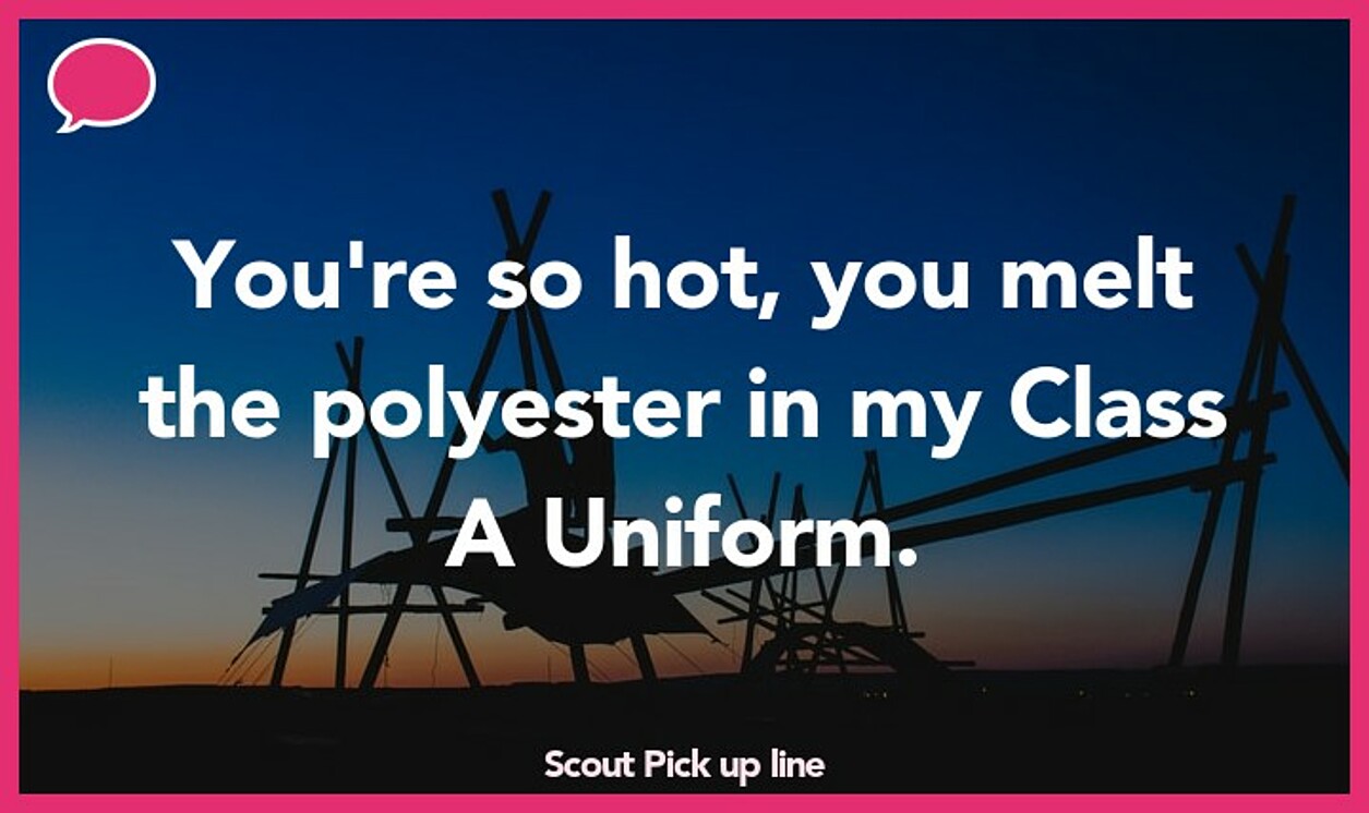 scout pickup line