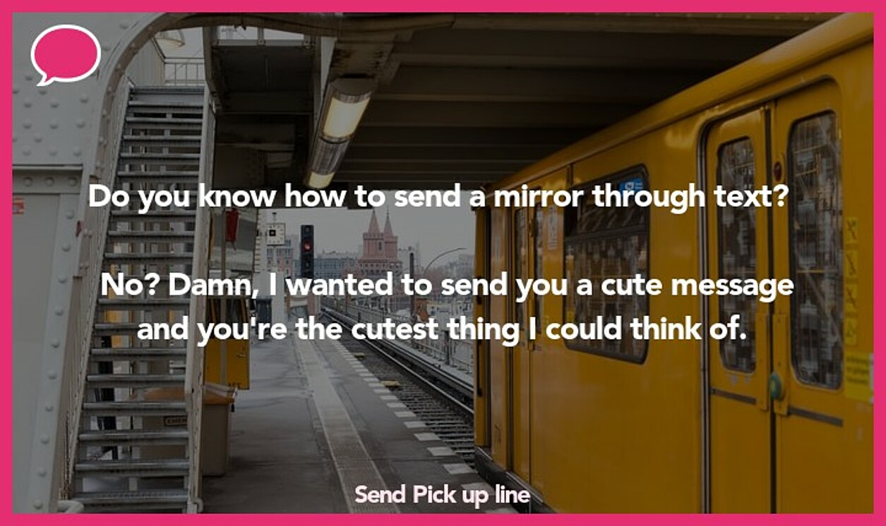 send pickup line