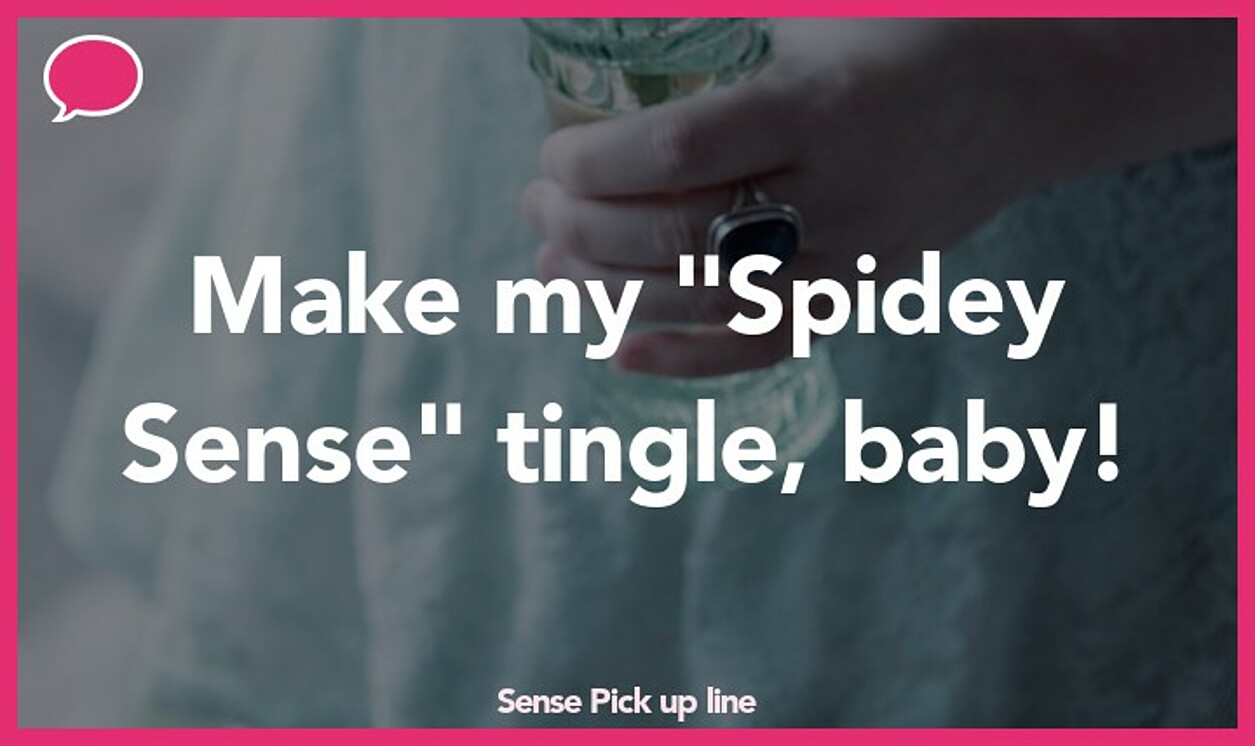 sense pickup line