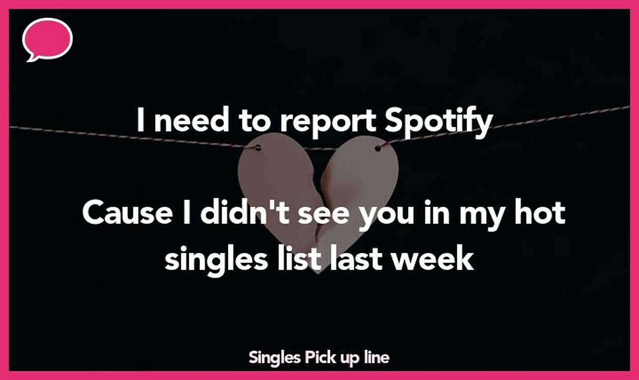 singles pickup line