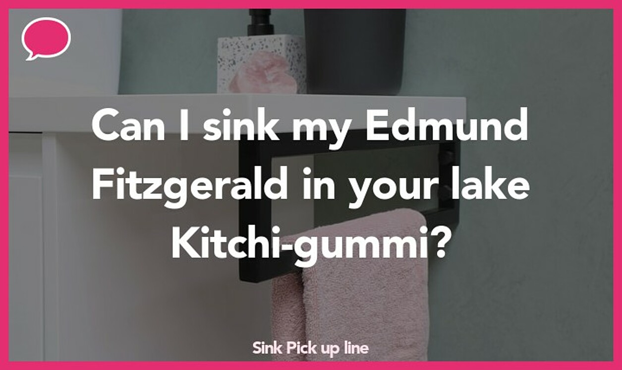 sink pickup line