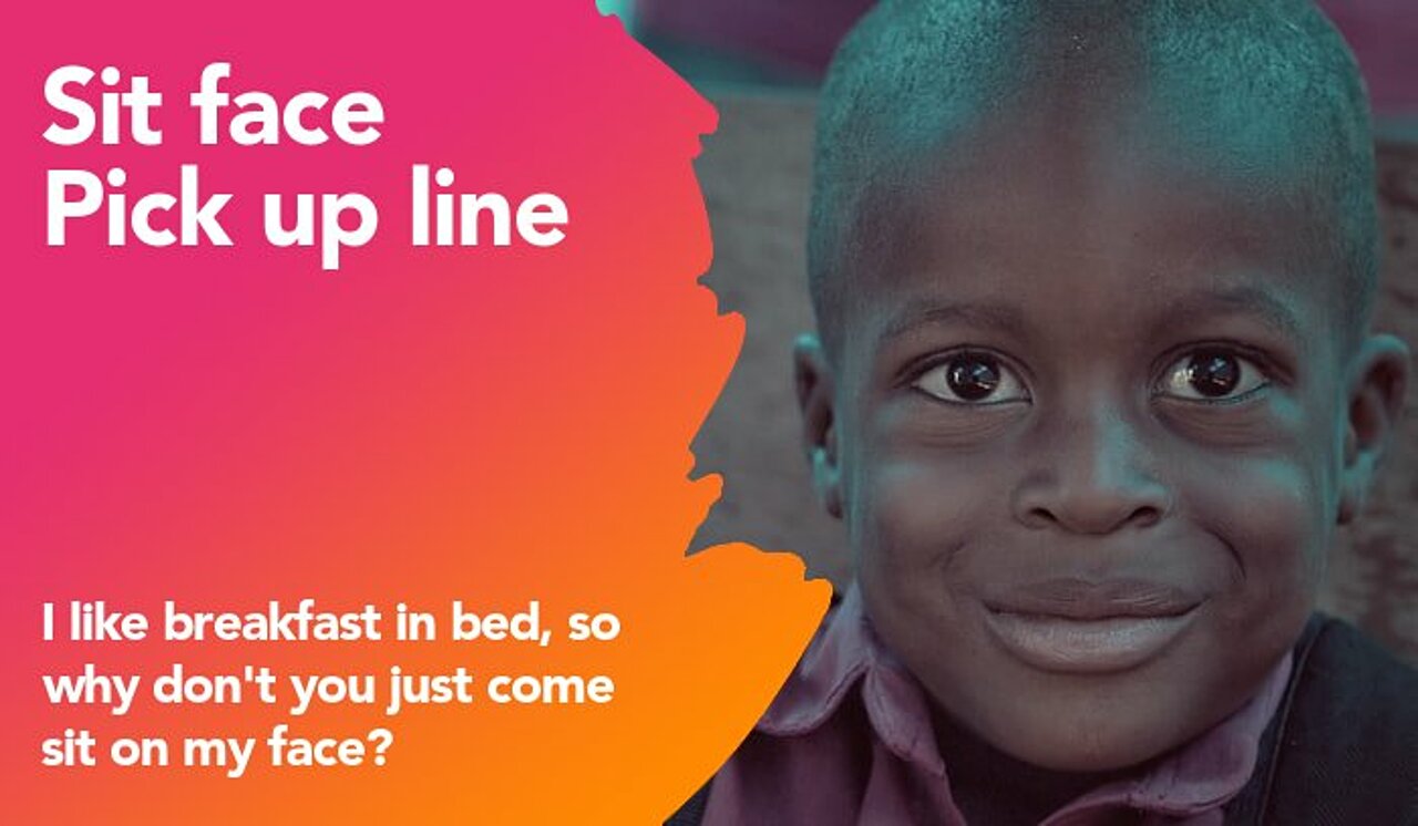 sit face pickup line