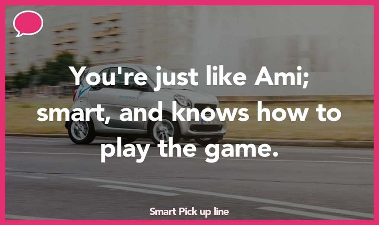 smart pickup line