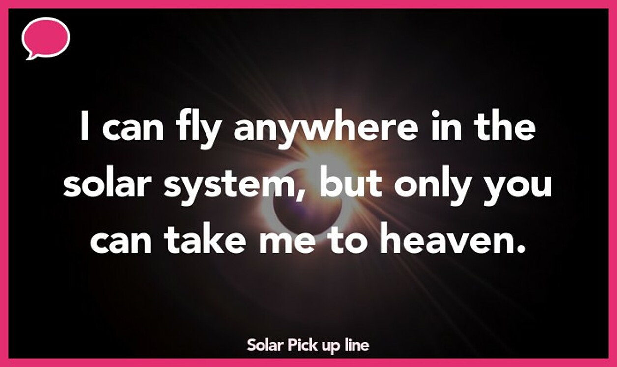 solar pickup line