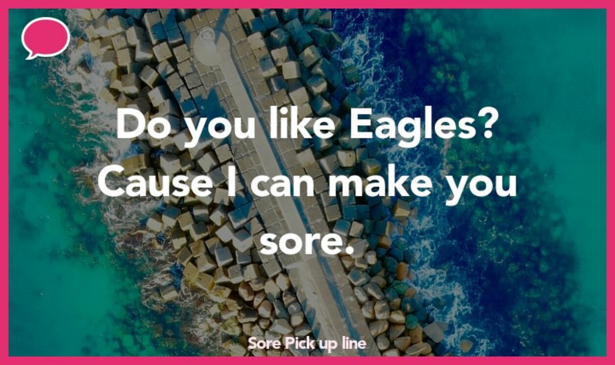 sore pickup line