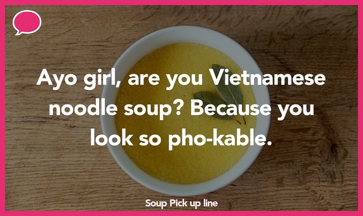 soup pickup line