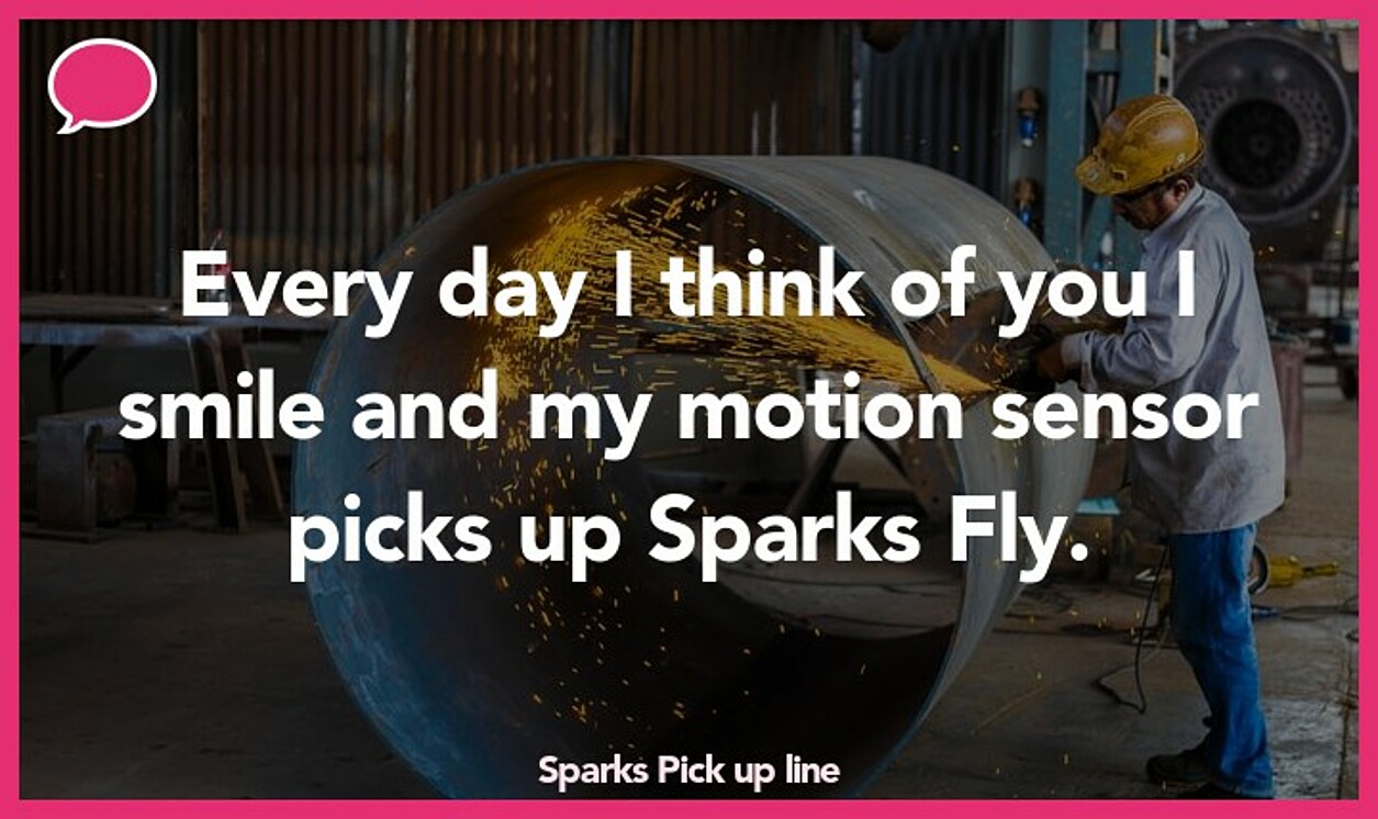 sparks pickup line