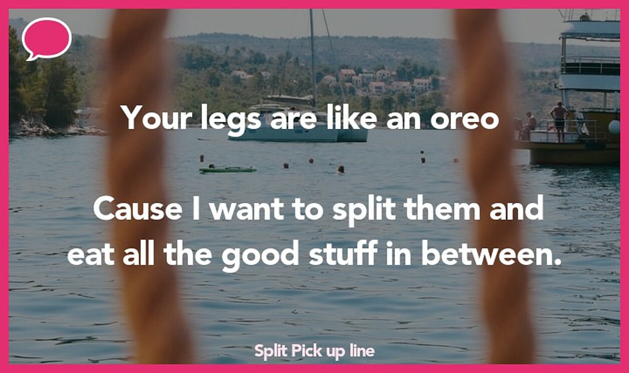 split pickup line