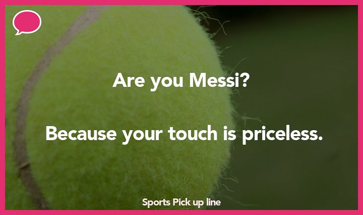 sports pickup line