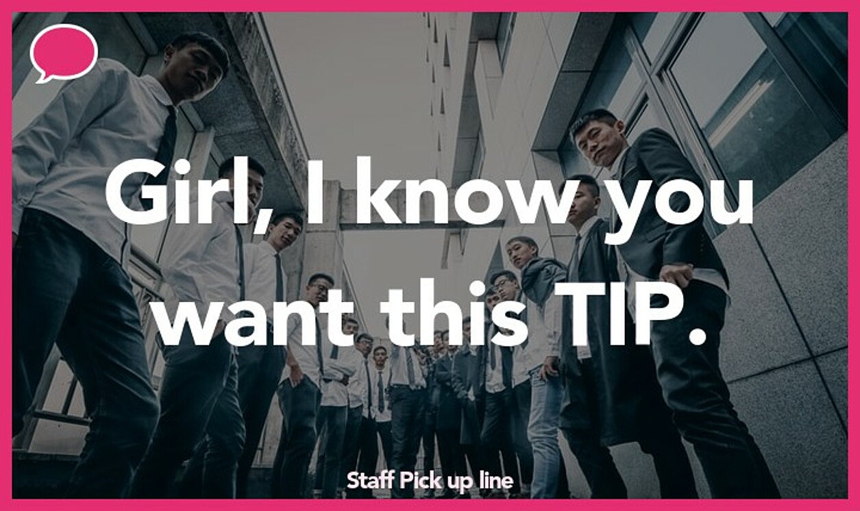 staff pickup line