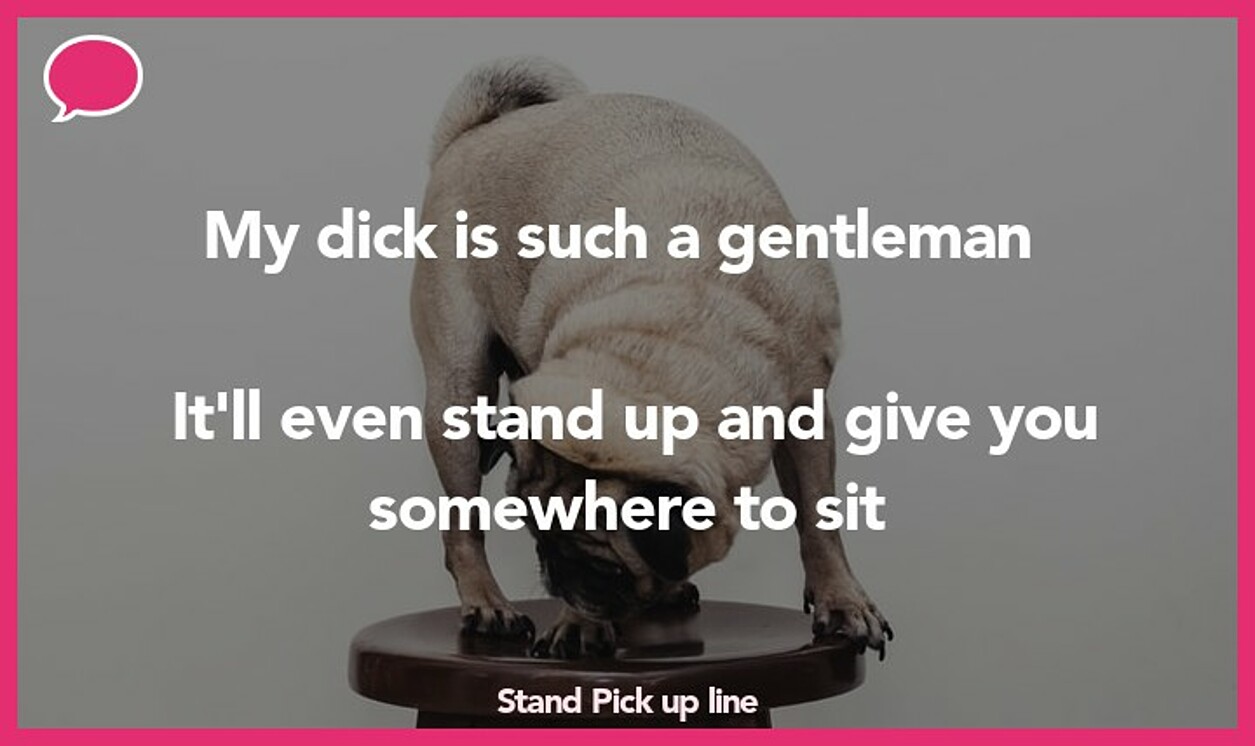 stand pickup line