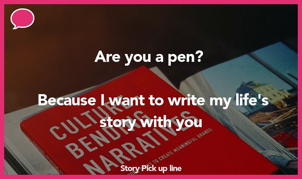 story pickup line