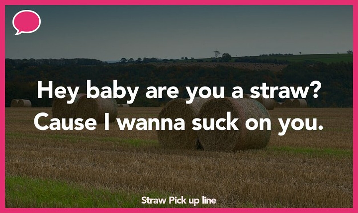 straw pickup line