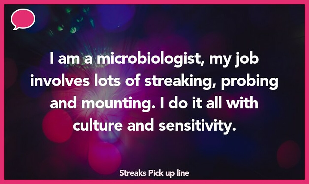 streaks pickup line
