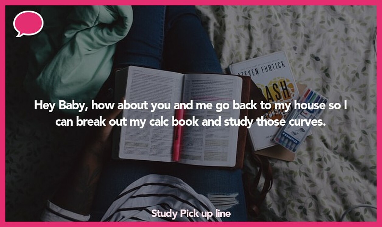 study pickup line