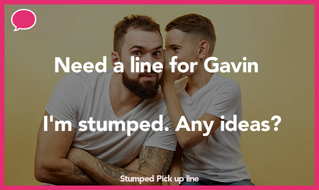 stumped pickup line