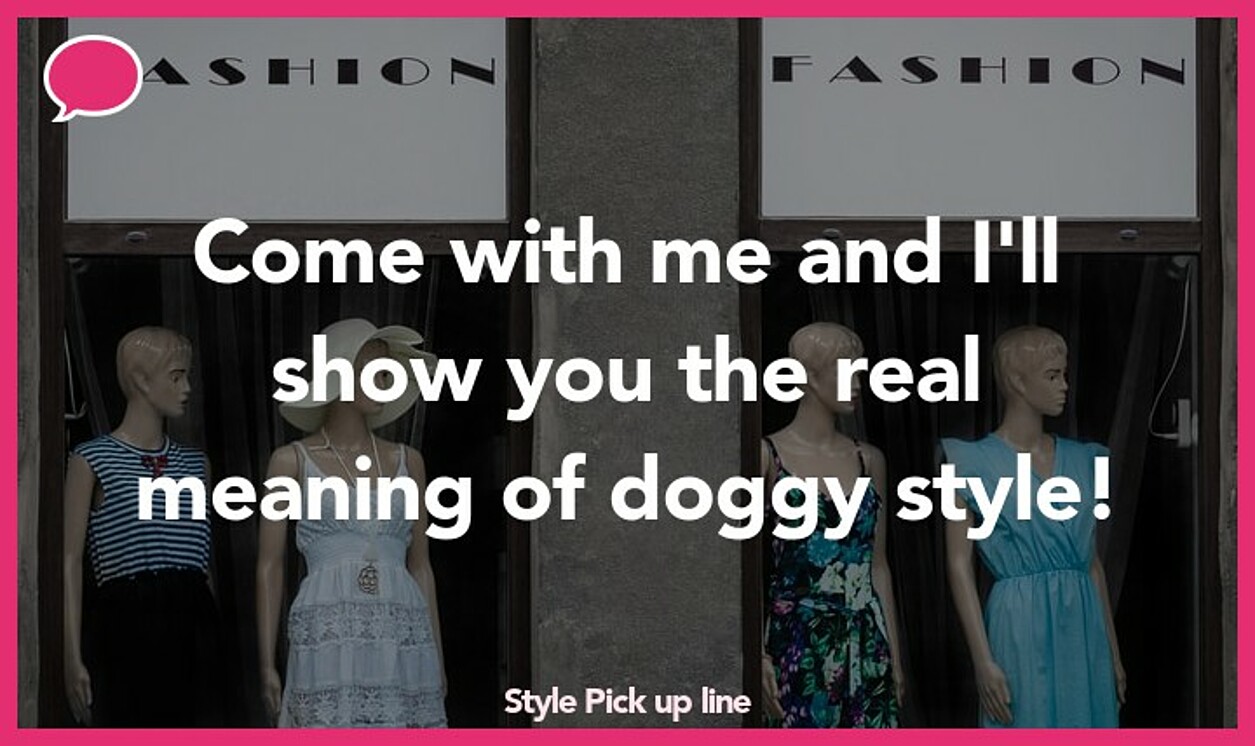 style pickup line