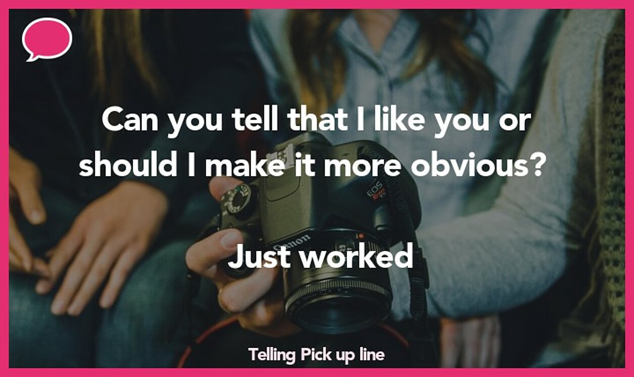 telling pickup line