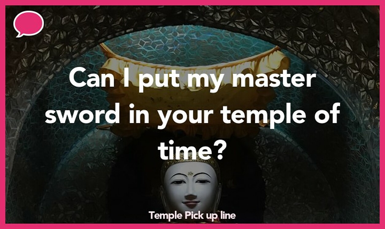 temple pickup line