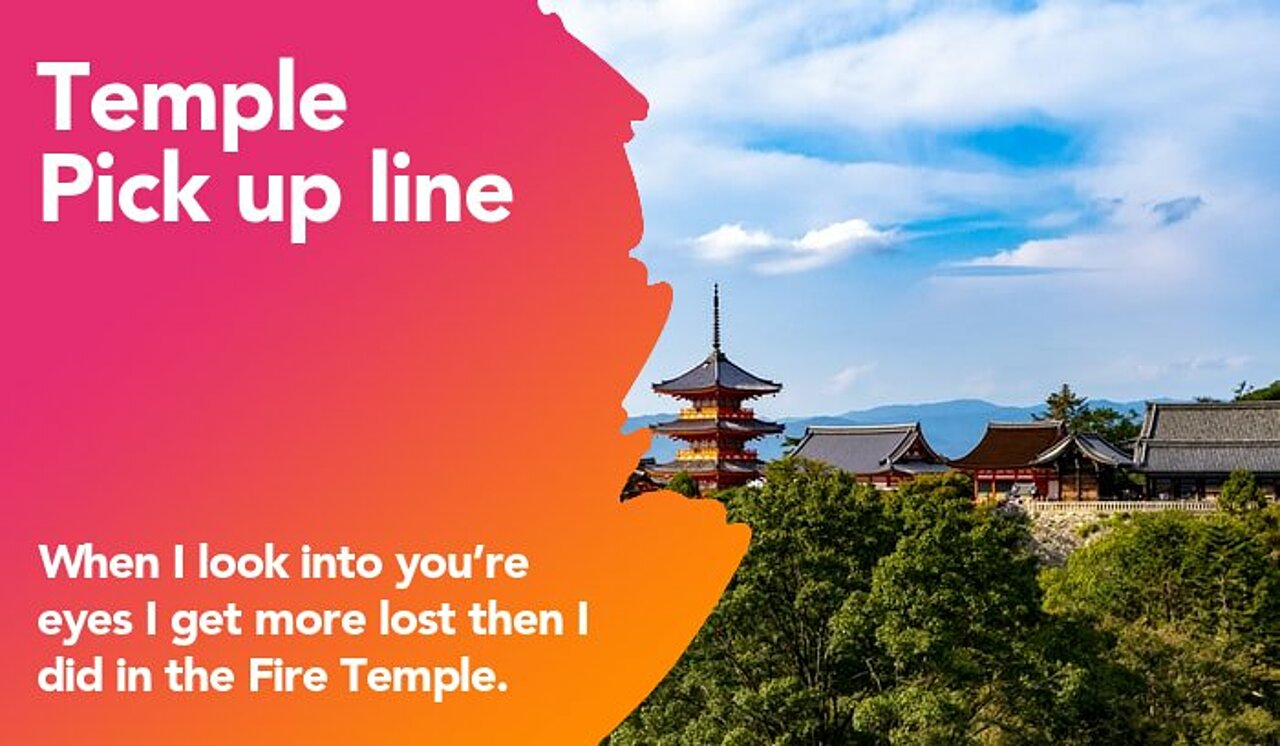 temple pickup line