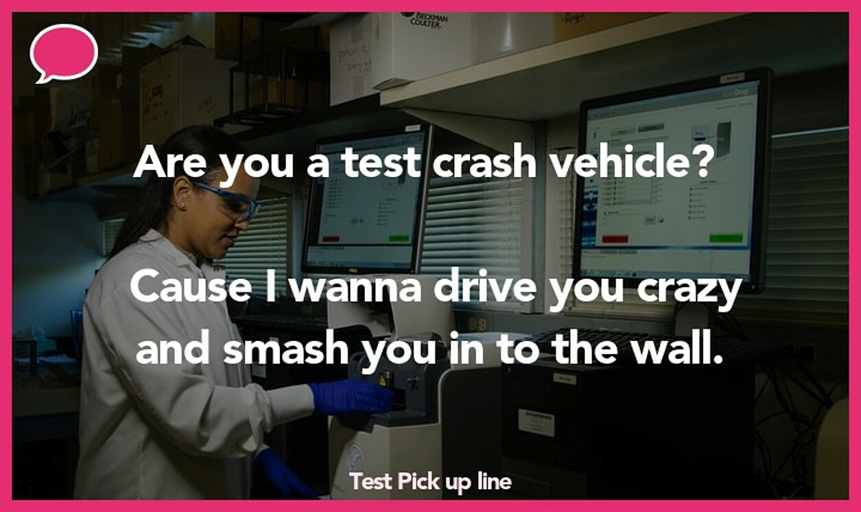 test pickup line