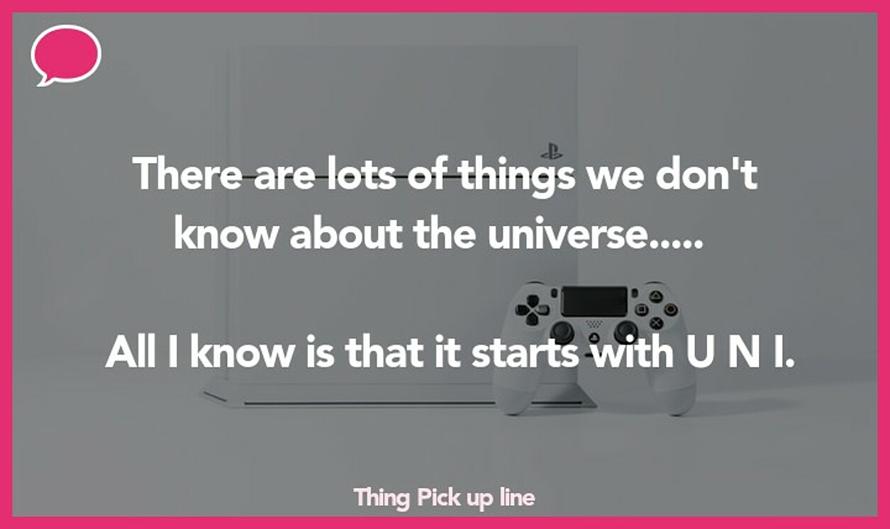 thing pickup line