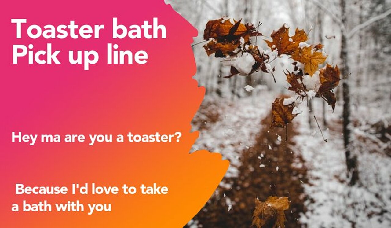 toaster bath pickup line