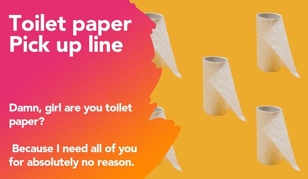 toilet paper pickup line