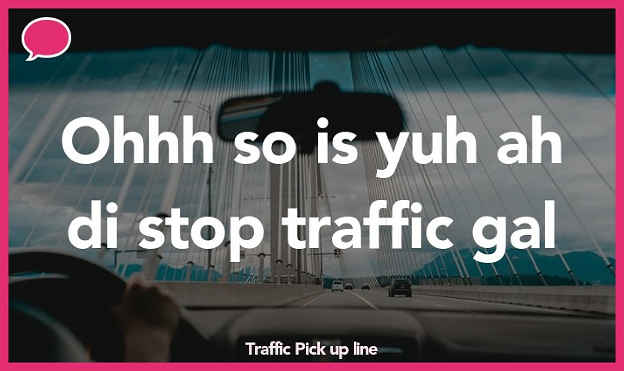 traffic pickup line