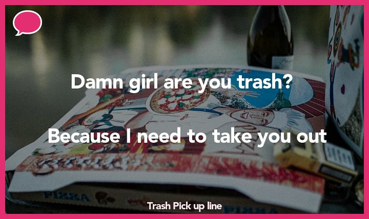 trash pickup line