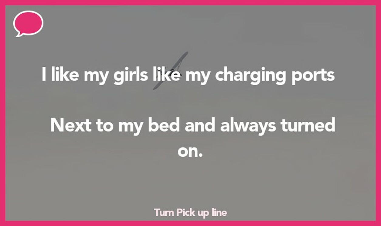 turn pickup line