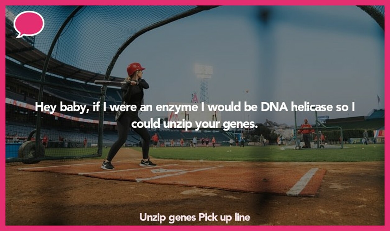 unzip genes pickup line