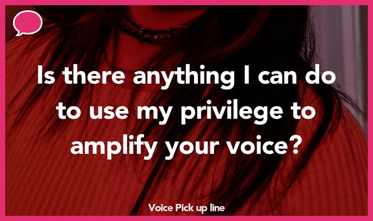 voice pickup line