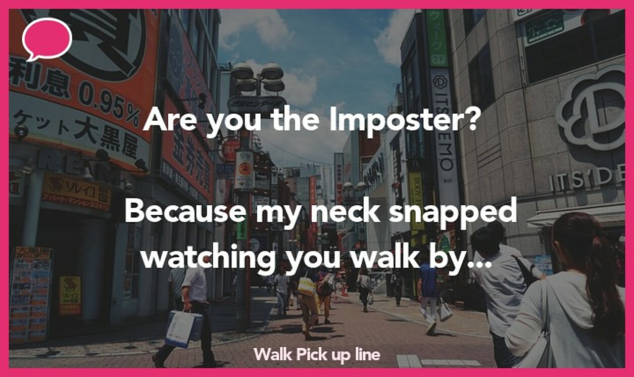 walk pickup line