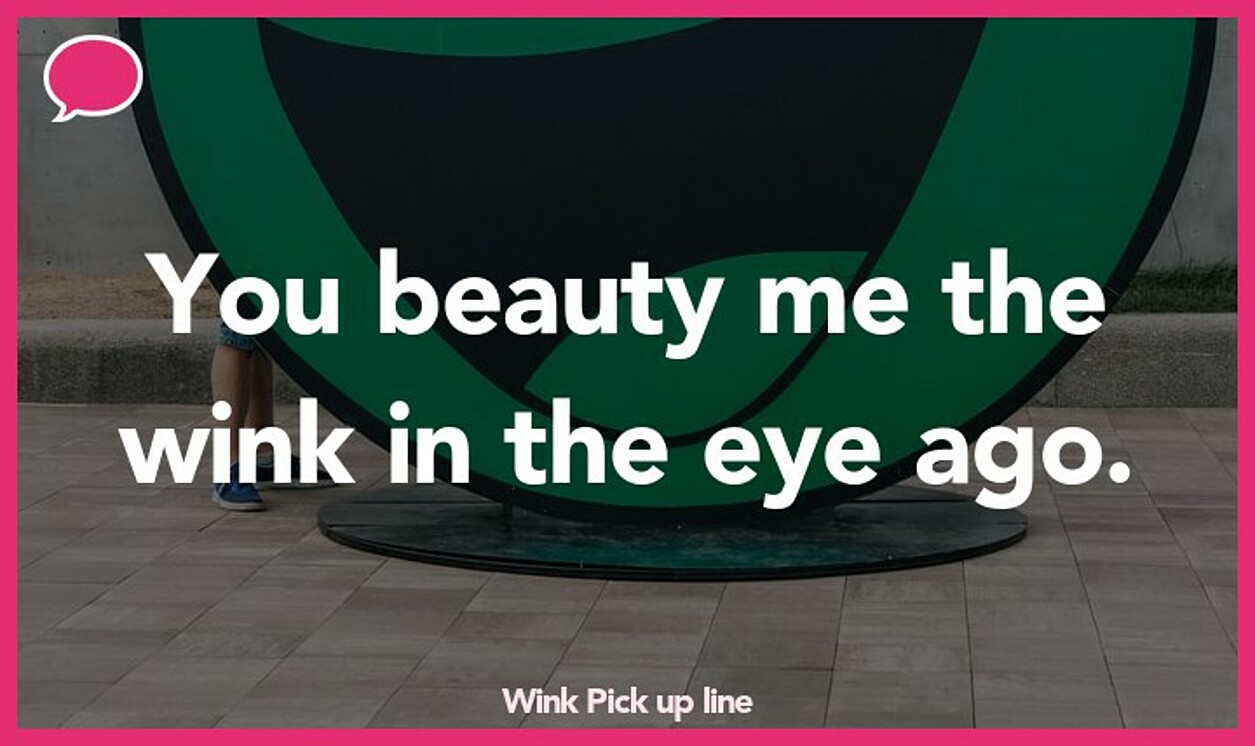 wink pickup line