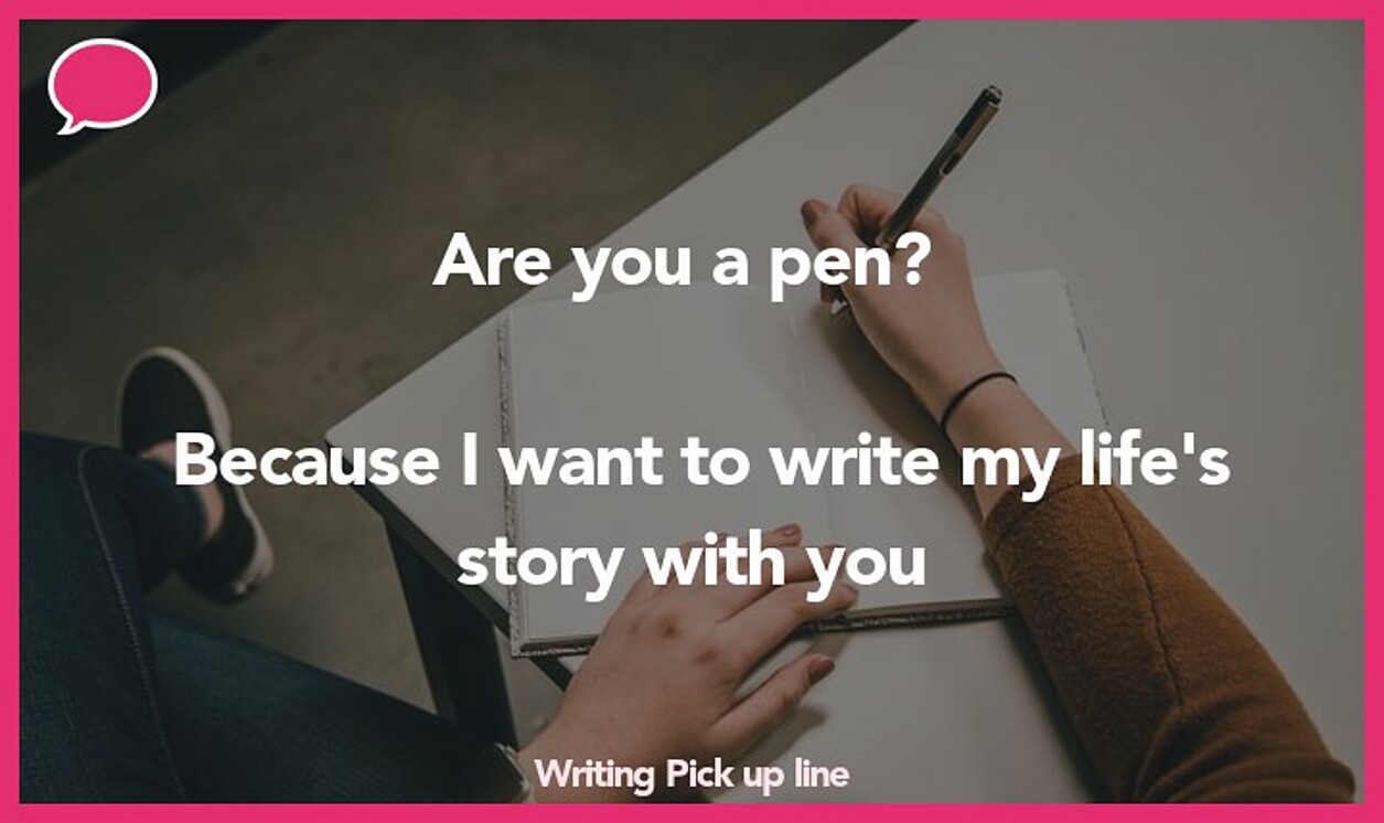 writing pickup line